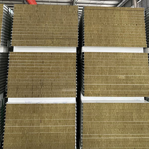 Rock wool color steel enterprise mouth sandwich panel