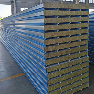 Rock wool color steel corrugated sandwich panel